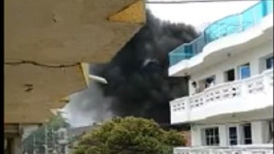Casa de Kevin Flórez en Cartagena se incendió. Foto: captura de pantalla