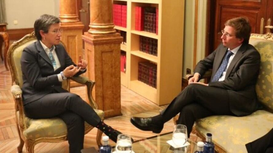 Reunión de Claudia López con el alcalde de Madrid. Foto: Cortesía: Ayuntamiento de Madrid / Claudia López se reúne con el alcalde de Madrid en España