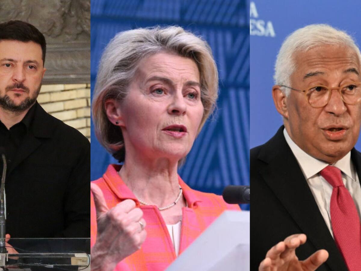 Von der Leyen y Costa reiteraron a Zelenski que Ucrania debe tener voz en el plan de paz