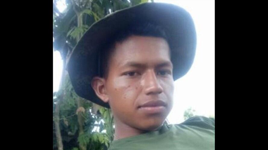 Brayan Javier Secue Ipia, excombatiente de las Farc asesinado . Foto: Cortesía