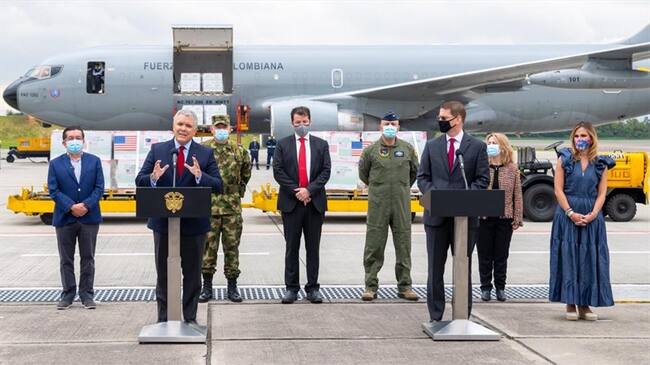 1,5 millones de vacunas donadas por EE.UU. se concentrarán en mayores de 50 años. Foto: Presidencia de la República