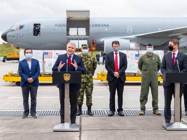 1,5 millones de vacunas donadas por EE.UU. se concentrarán en mayores de 50 años. Foto: Presidencia de la República