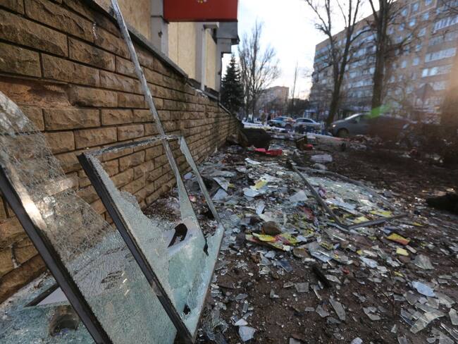 Donetsk tras bombardeo. (Photo by Leon Klein/Anadolu via Getty Images)
