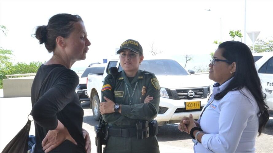 Ciudadana suiza lleva cinco días deambulando por el aeropuerto de Santa Marta. Foto: Cortesía Seguimiento.co
