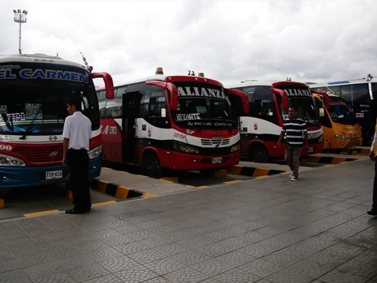 Transporte intermunicipal reportó reducción en despacho de buses por las manifestaciones