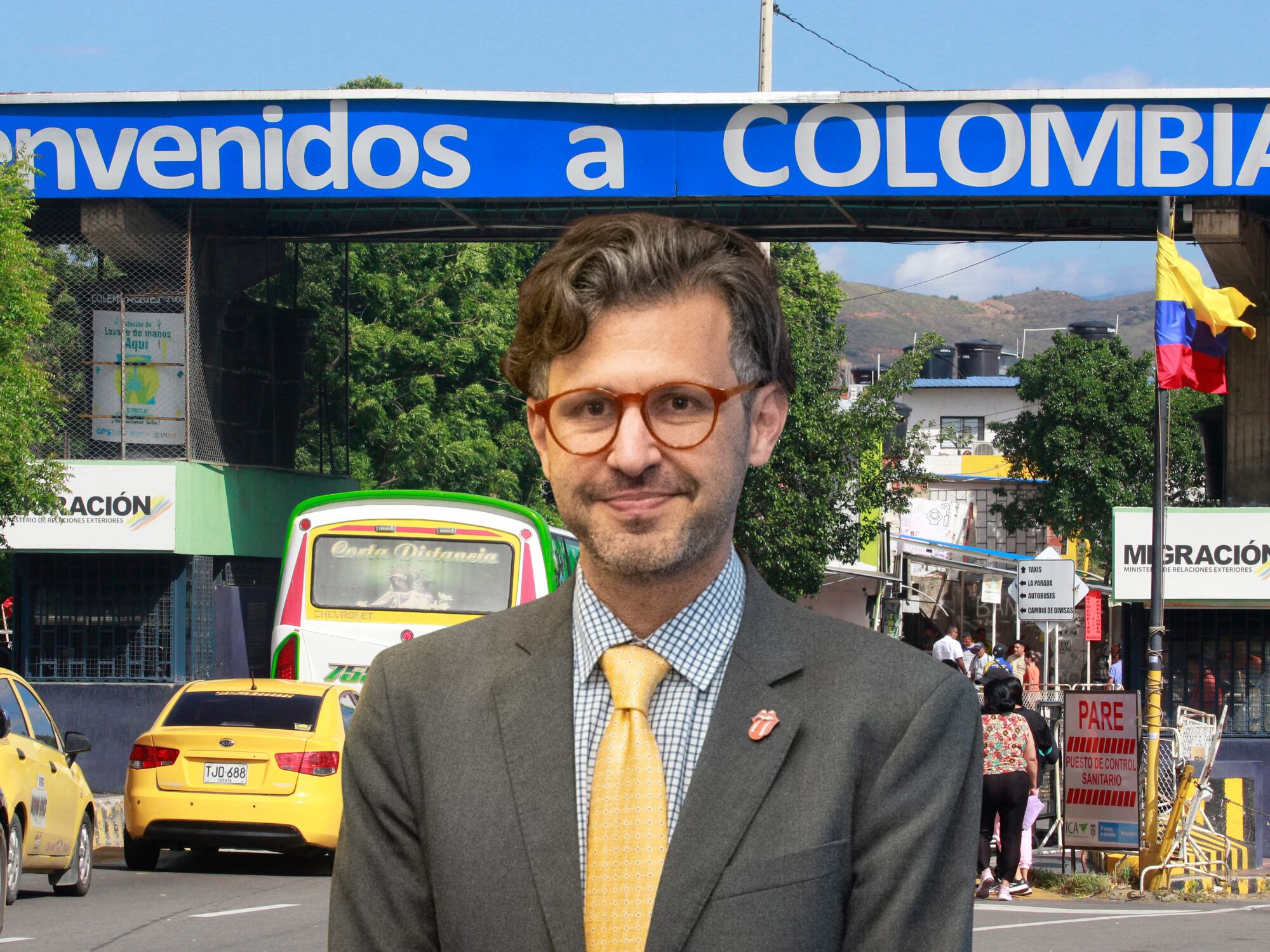 Mauricio Jaramillo y frontera con Venezuela. Fotos: EFE y Cancillería. W Radio