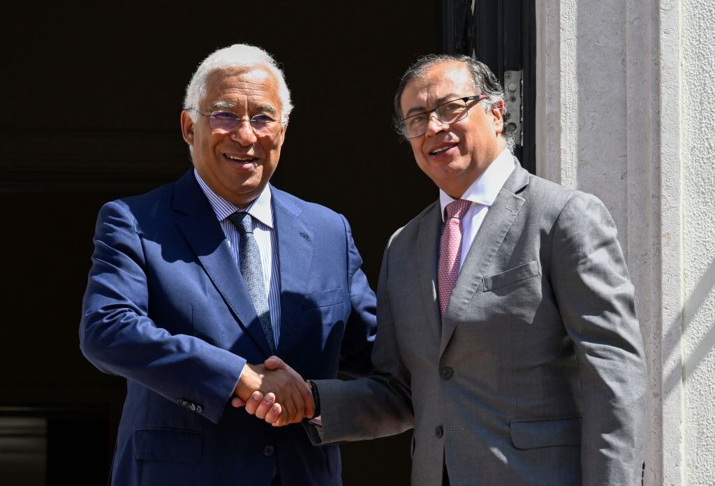 Presidente Gustavo Petro y primer ministro de Portugal, António Costa. Foto: Getty Images.