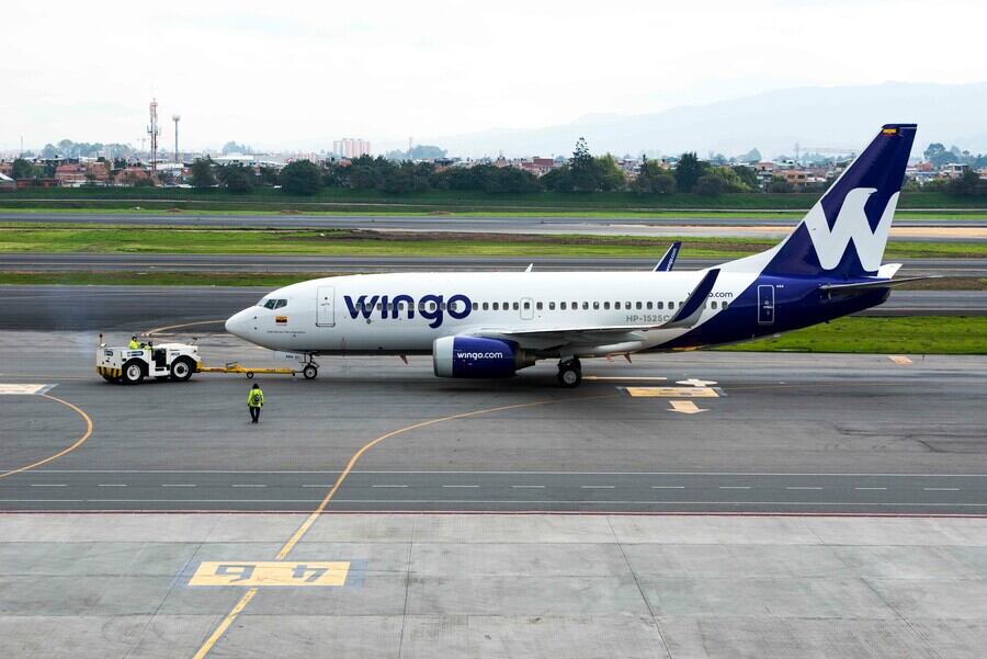 Imagen de referencia de un avión de Wingo. Foto: Colprensa.