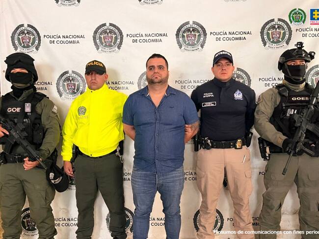 Capturado en Cali alias ‘Gallina’, presunto cabecilla del Tren de Aragua. Foto: Fiscalía.