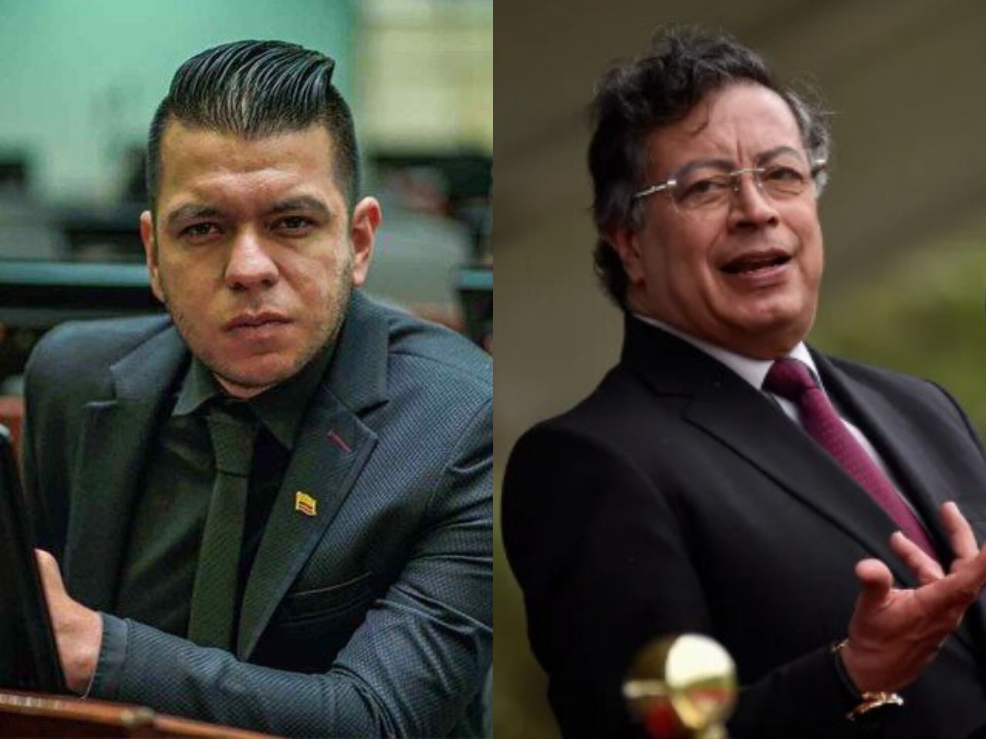 JotaPe Hernández y Gustavo Petro. Fotos: Suministradas.