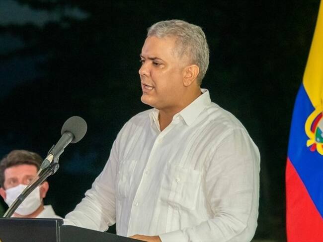 El presidente Iván Duque Duque se refirió a la muerte de jóvenes en Tibú. Foto: Colprensa