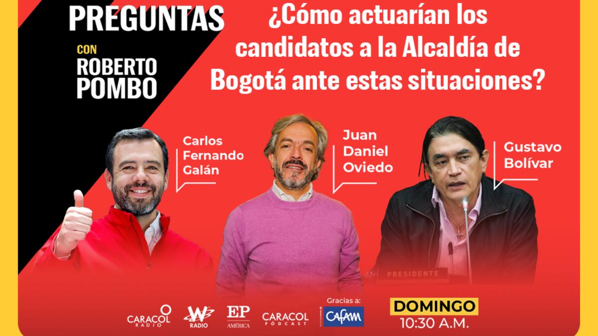 Mis Preguntas, con Roberto Pombo: Candidatos a Alcaldía de Bogotá responden en caliente