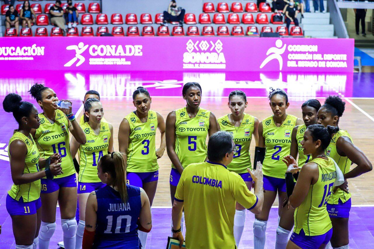 Selección Colombia femenina de voleibol. Foto: Twitter @Norceca_Info