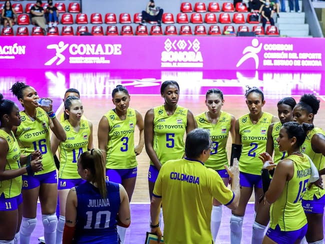Selección Colombia femenina de voleibol. Foto: Twitter @Norceca_Info