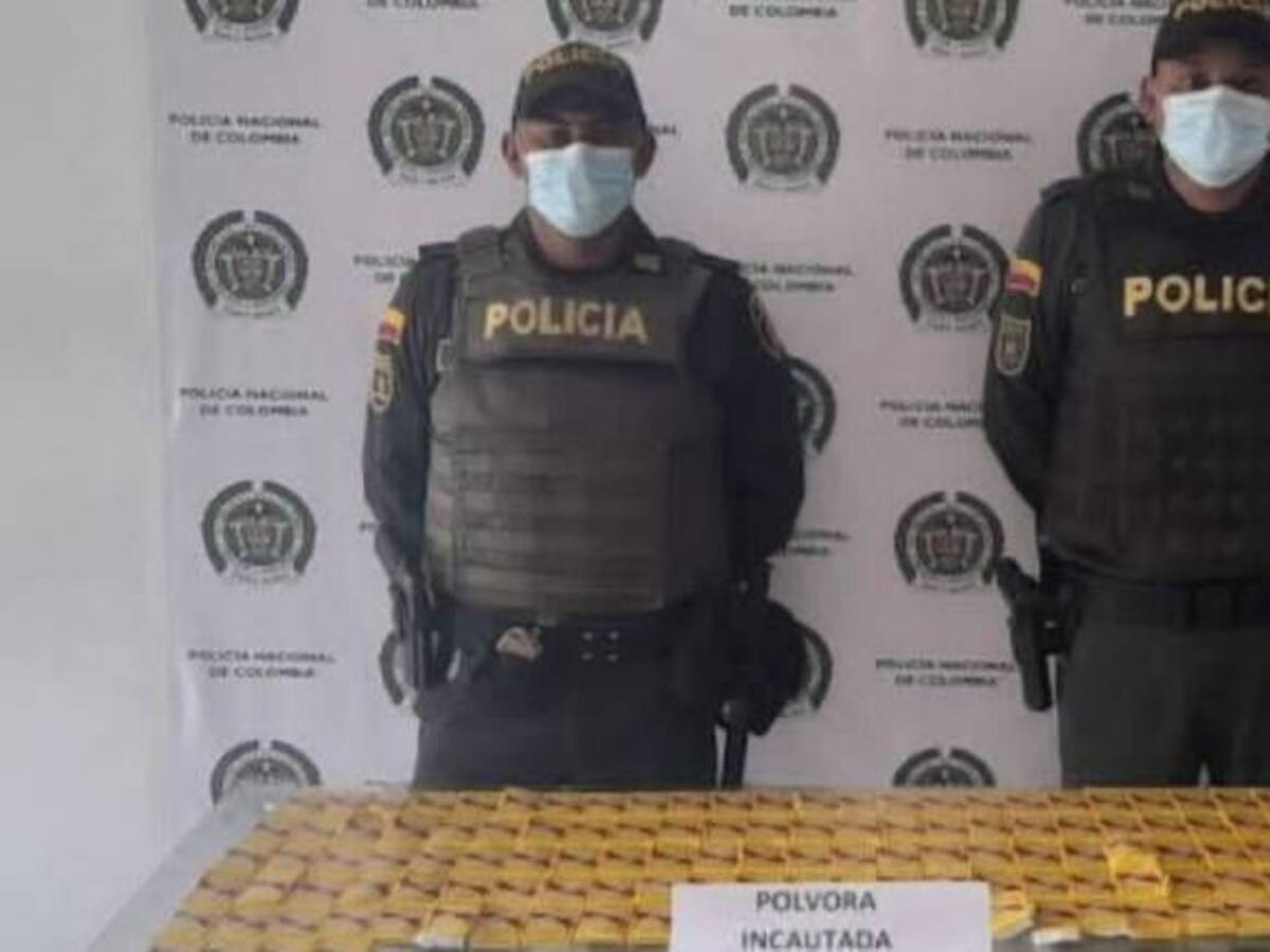 Carga de pólvora fue incautada en el Atlántico