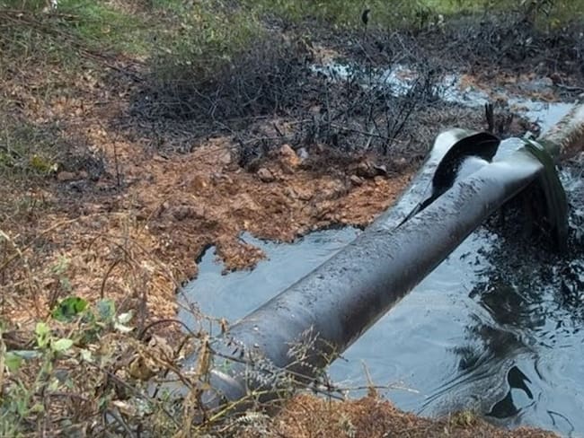 Nuevo atentado al oleoducto Caño Limón Coveñas en Norte de Santander. Foto: Colprensa