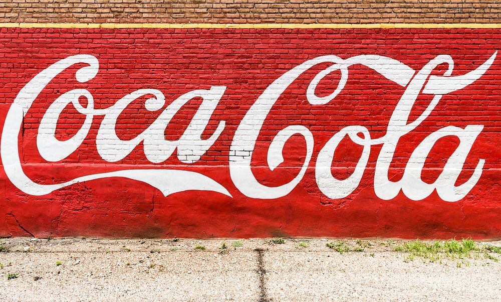 An old, painted Coca-Cola sign on the side of a building in the town of Grand Saline in Van Zandt County, Texas. Original image from Carol M. Highsmiths America, Library of Congress collection. Digitally enhanced by rawpixel.