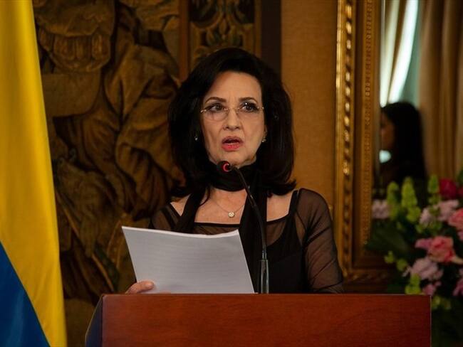 La canciller Claudia Blum presentó su carta de renuncia en las últimas horas, la cual será aceptada por el presidente Iván Duque. Foto: Colprensa / EXTERNO