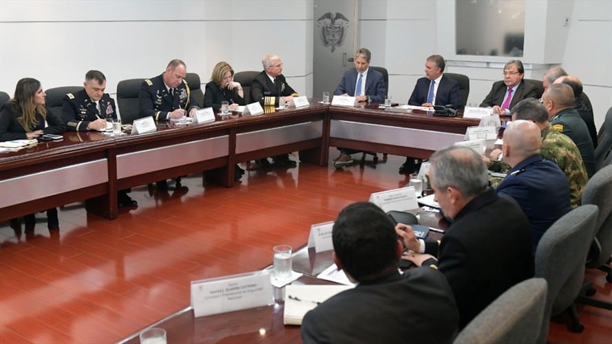 De acuerdo con fuentes de Palacio, se trató de un diálogo constructivo y productivo en el que se reiteró el compromiso de ambos países en acabar con el tráfico de drogas. Foto: Presidencia