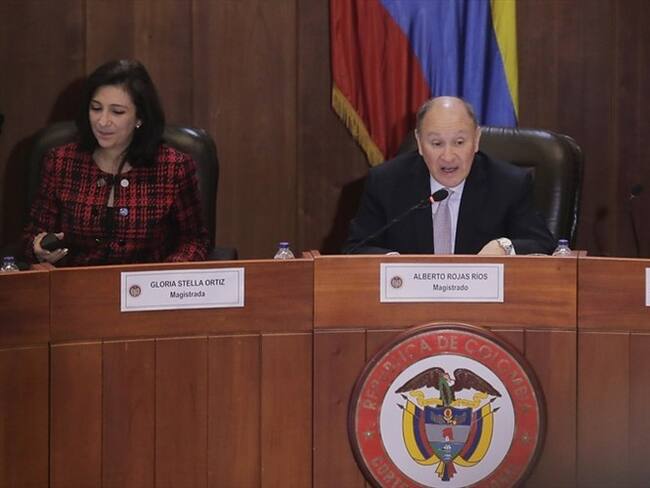 Al cierre del primer eje de la audiencia sobre el glifosato en la Corte Constitucional, los ministros respondieron sin mucho éxito las preguntas que plantearon los magistrados. Foto: Colprensa