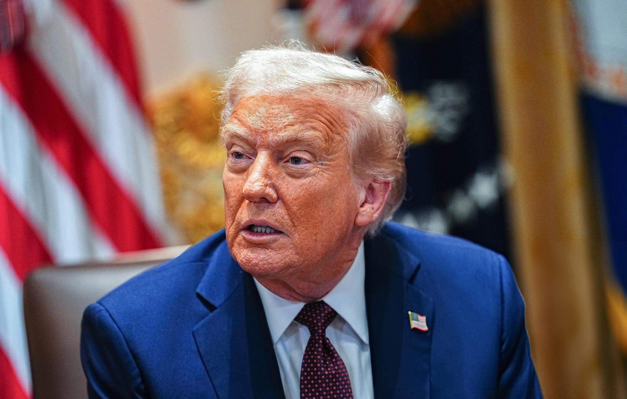 Donald Trump en la Casa Blanca, el martes 26 de agosto de 2025. FOTO:  Aaron Schwartz/CNP/Bloomberg via Getty Images