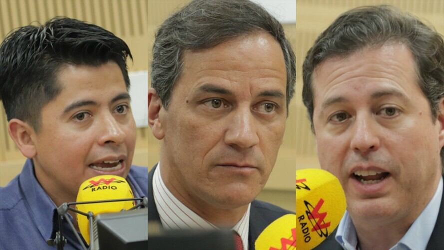 Ariel Ávila, Rafael Nieto y Juan Manuel Galán en La W. Foto: La W con Vicky Dávila