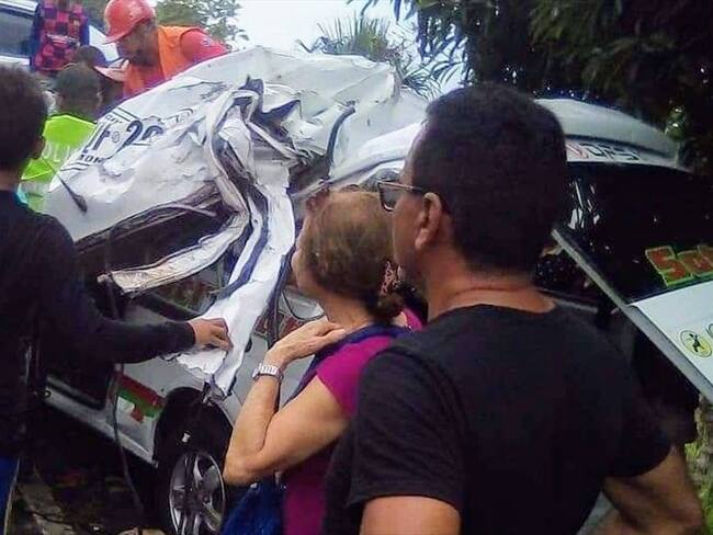 Identifican a las tres víctimas de grave accidente de tránsito en Córdoba. Foto: Cortesía