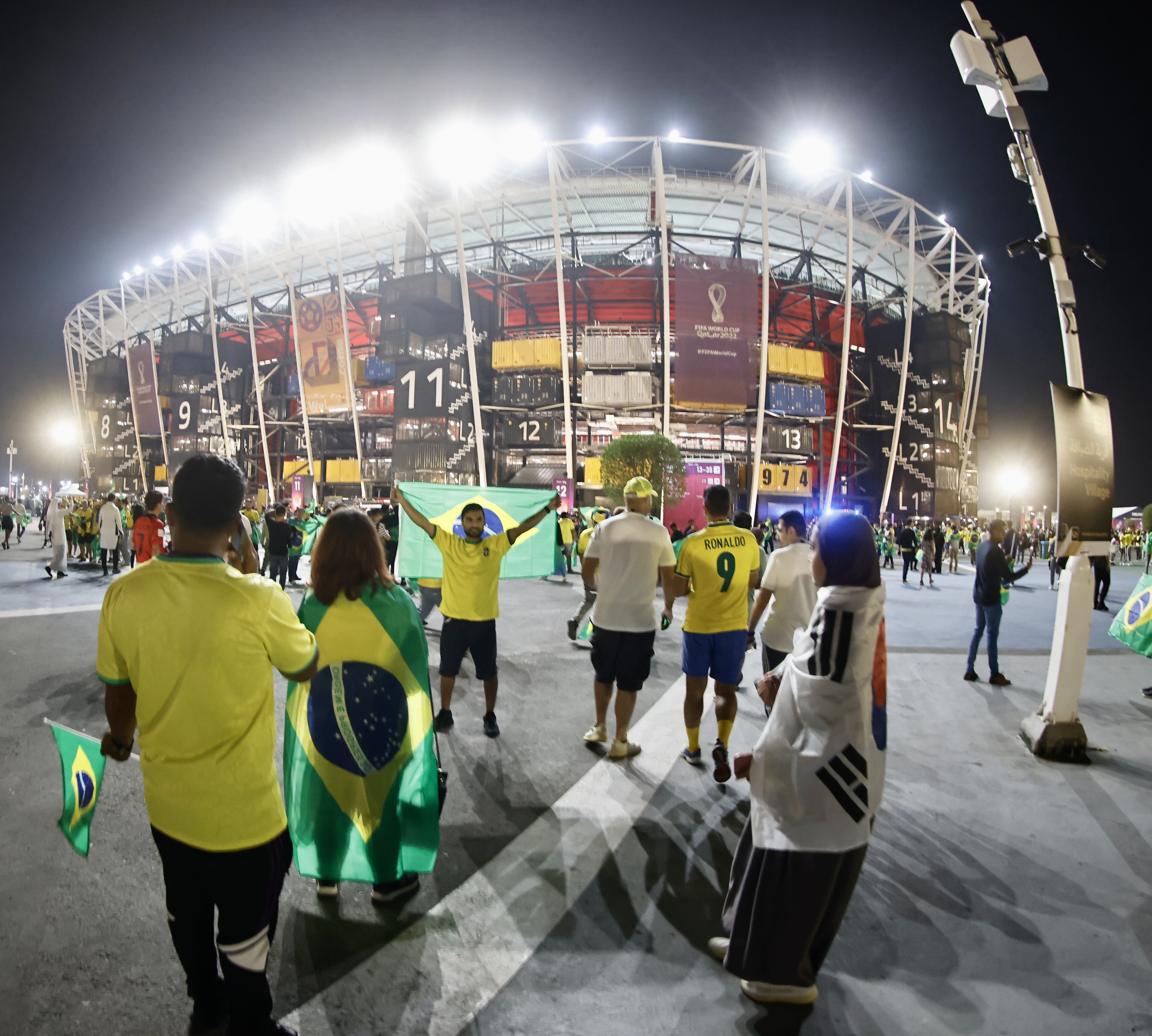Estadio 974 de Qatar. (Photo by Mohammed Dabbous/Anadolu Agency via Getty Images)