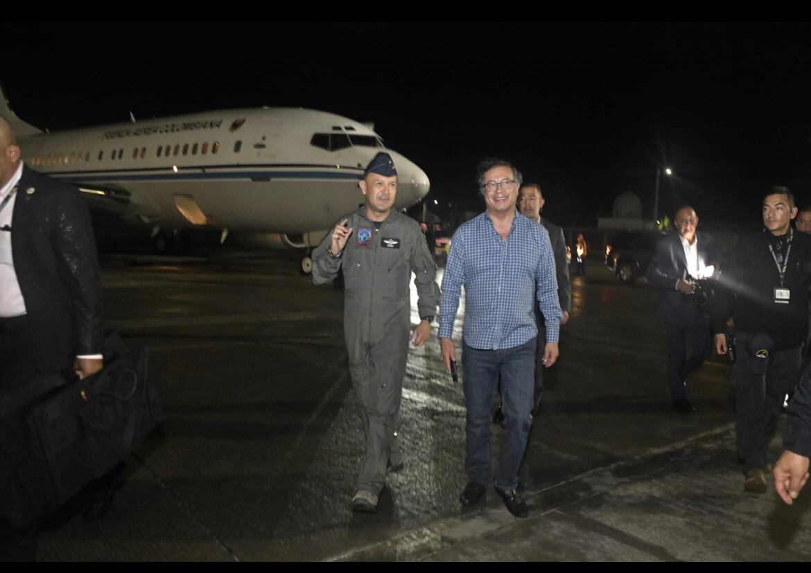 Presidente Gustavo Petro llegó a San Andrés. Foto: Presidencia