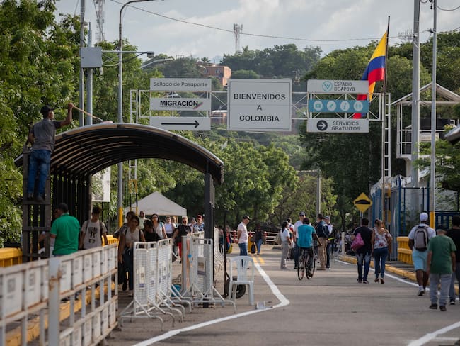 Frontera colombo-venezual. Foto: EFE/ Rayner Peña R.