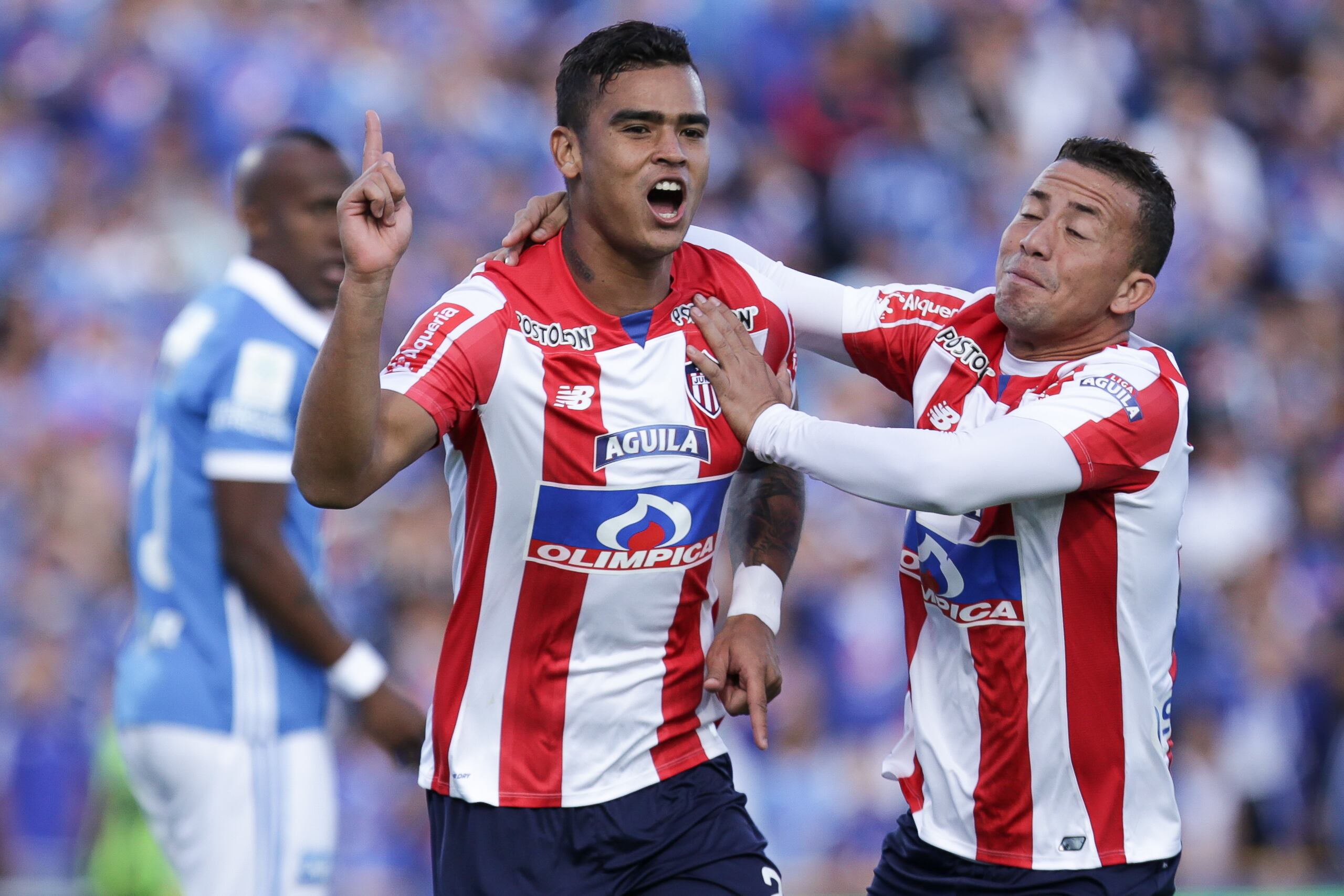 Jefferson Goméz, defensa del Atlético Bucaramanga, cuando jugaba para el Junior en 2017. Foto: Colprensa - Diego Pineda
