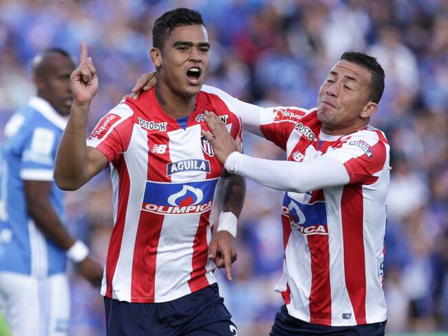 Jefferson Goméz, defensa del Atlético Bucaramanga, cuando jugaba para el Junior en 2017. Foto: Colprensa - Diego Pineda
