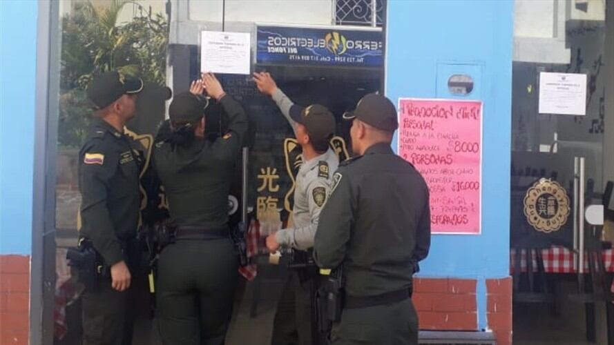 sellan restaurante en San Gil por dudosa procedencia de carne.. Foto:Suministrada.