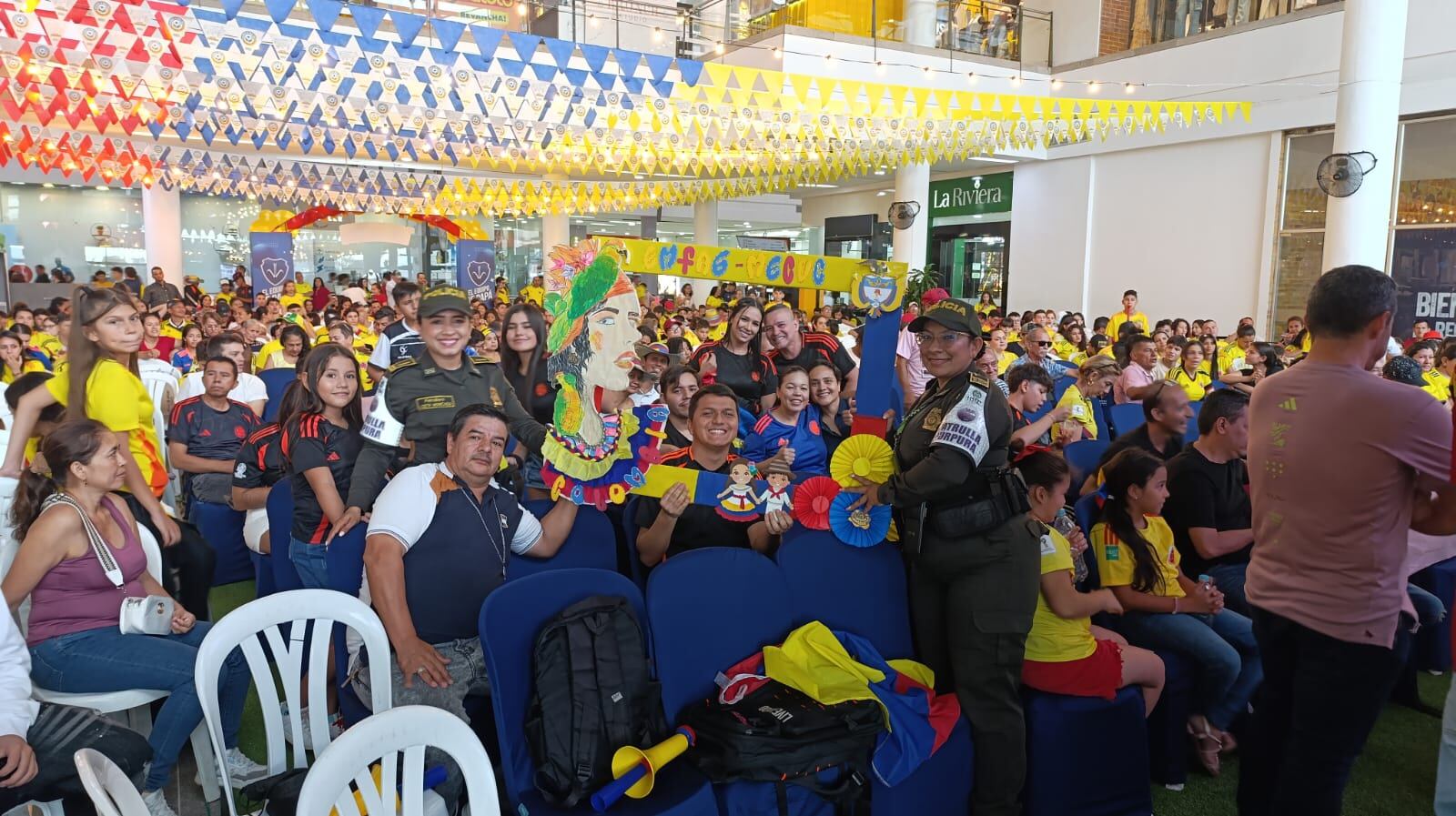 Buen comportamiento de los cucuteños durante la final de la Copa América. Foto: Mecuc.
