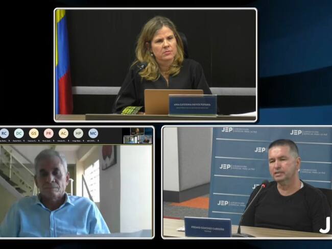 Diligencia de testimonio ante la JEP.