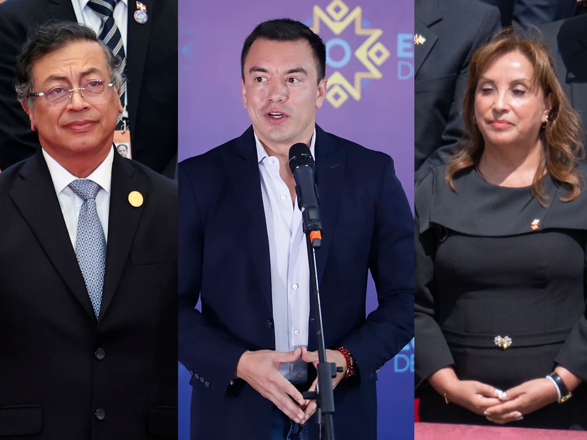 Presidentes de Colombia y Perú, únicos jefes de Estado en investidura de Noboa en Ecuador