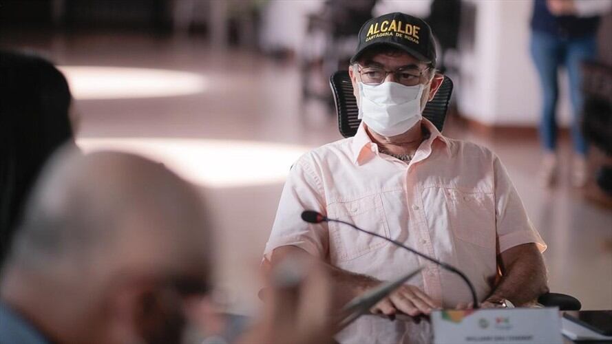 William Dau Chamatt, alcalde de Cartagena. Foto: Cortesía Alcaldía de Cartagena.