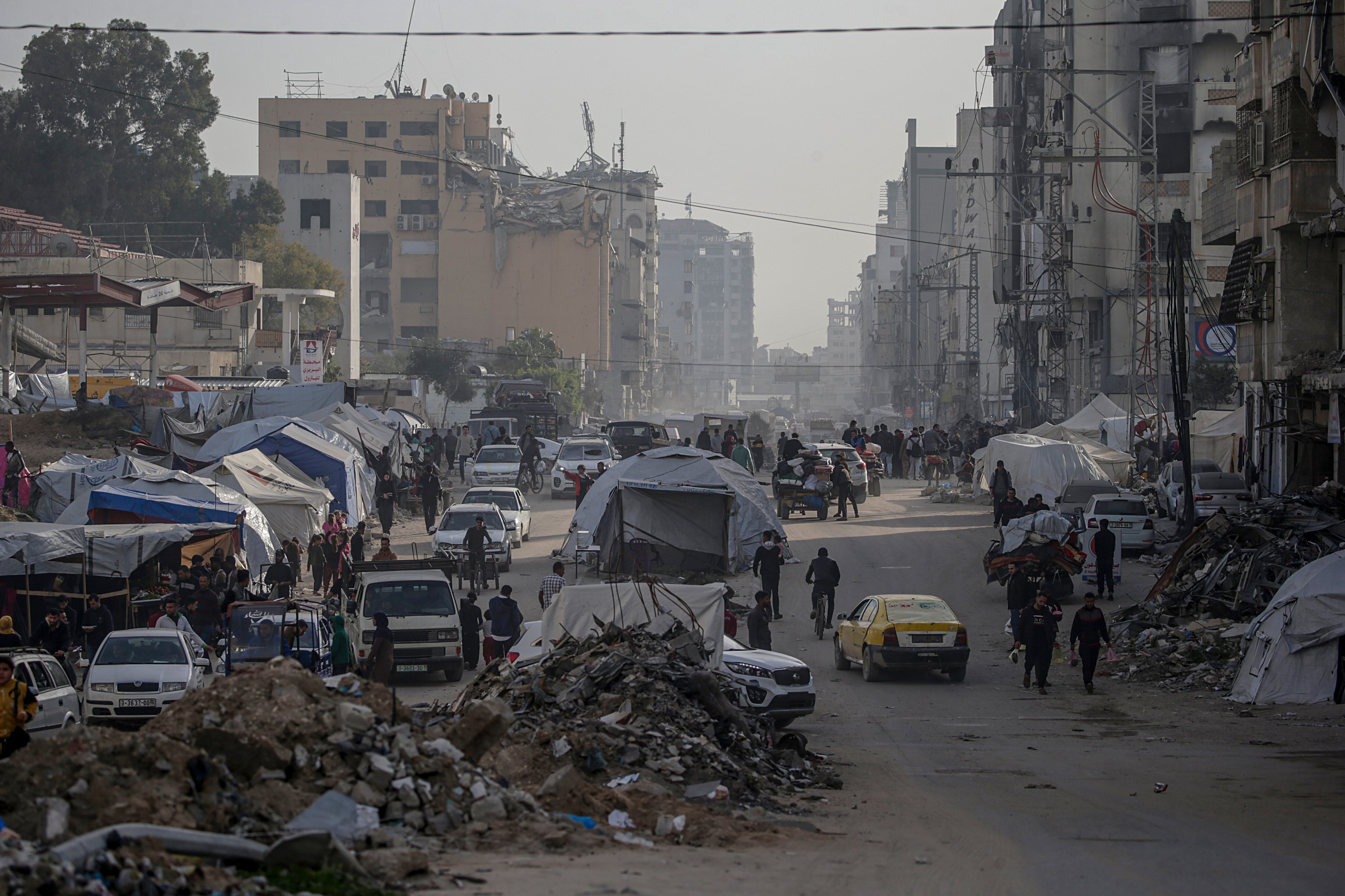 Franja de Gaza. FOTO: EFE/EPA/MOHAMMED SABER