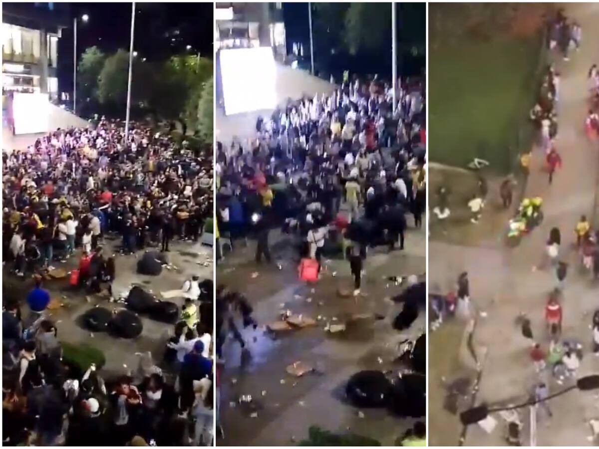 Enfrentamientos en Bogotá luego del partido Colombia vs. Venezuela