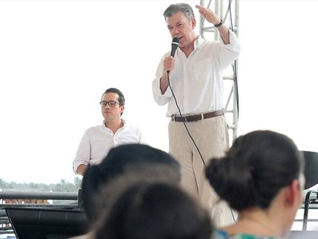 Presidente Santos acompañó la rendición de cuentas del Ministerio de TIC. Foto: Colprensa