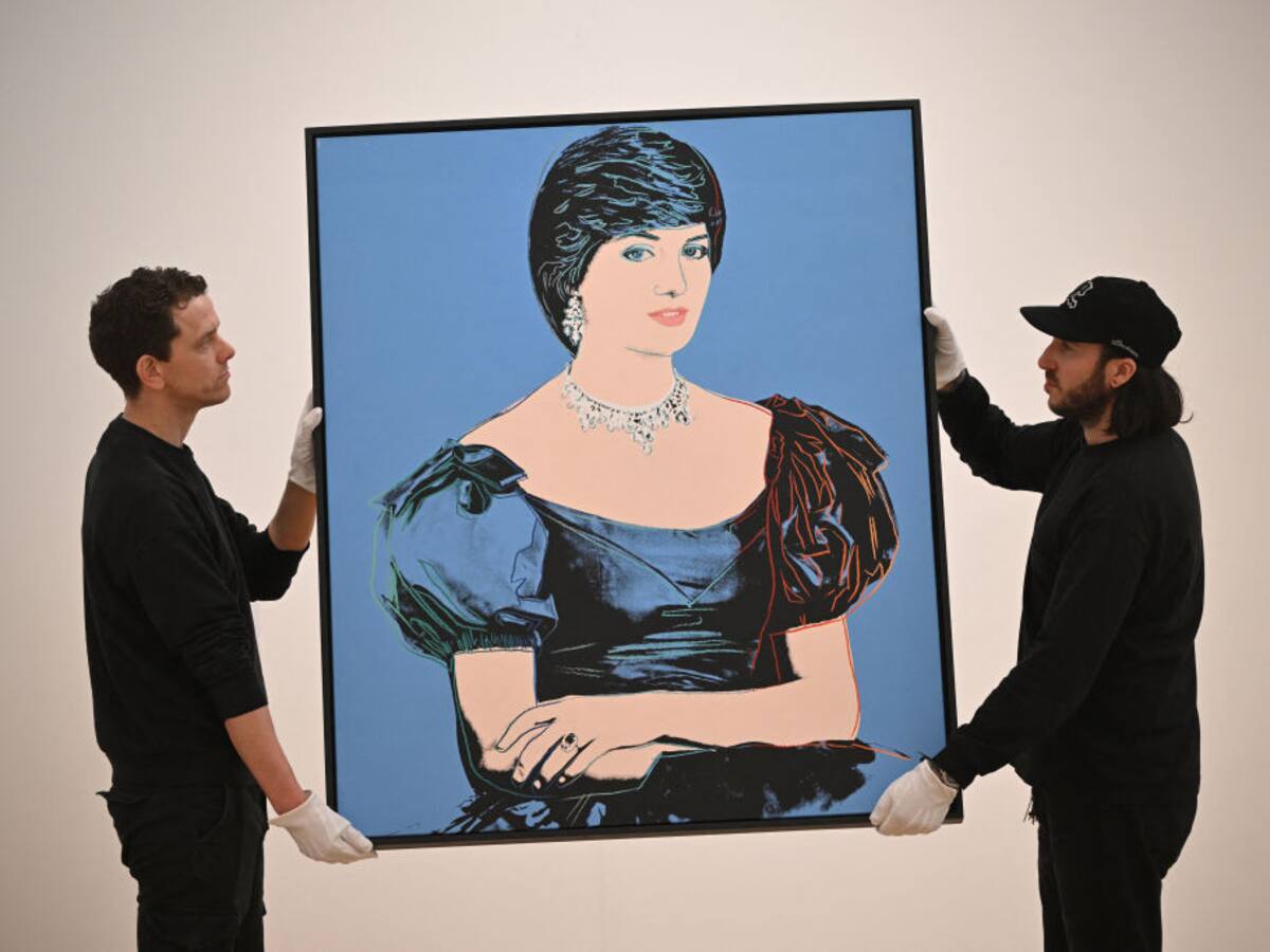 Singular retrato de Diana de Gales, realizado por Andy Warhol, será subastado