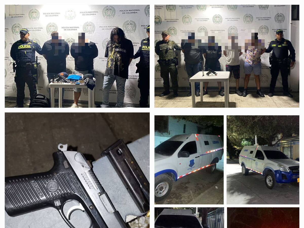 Frustrado intento de robo a empresa de valores deja 10 capturados en Santa Marta