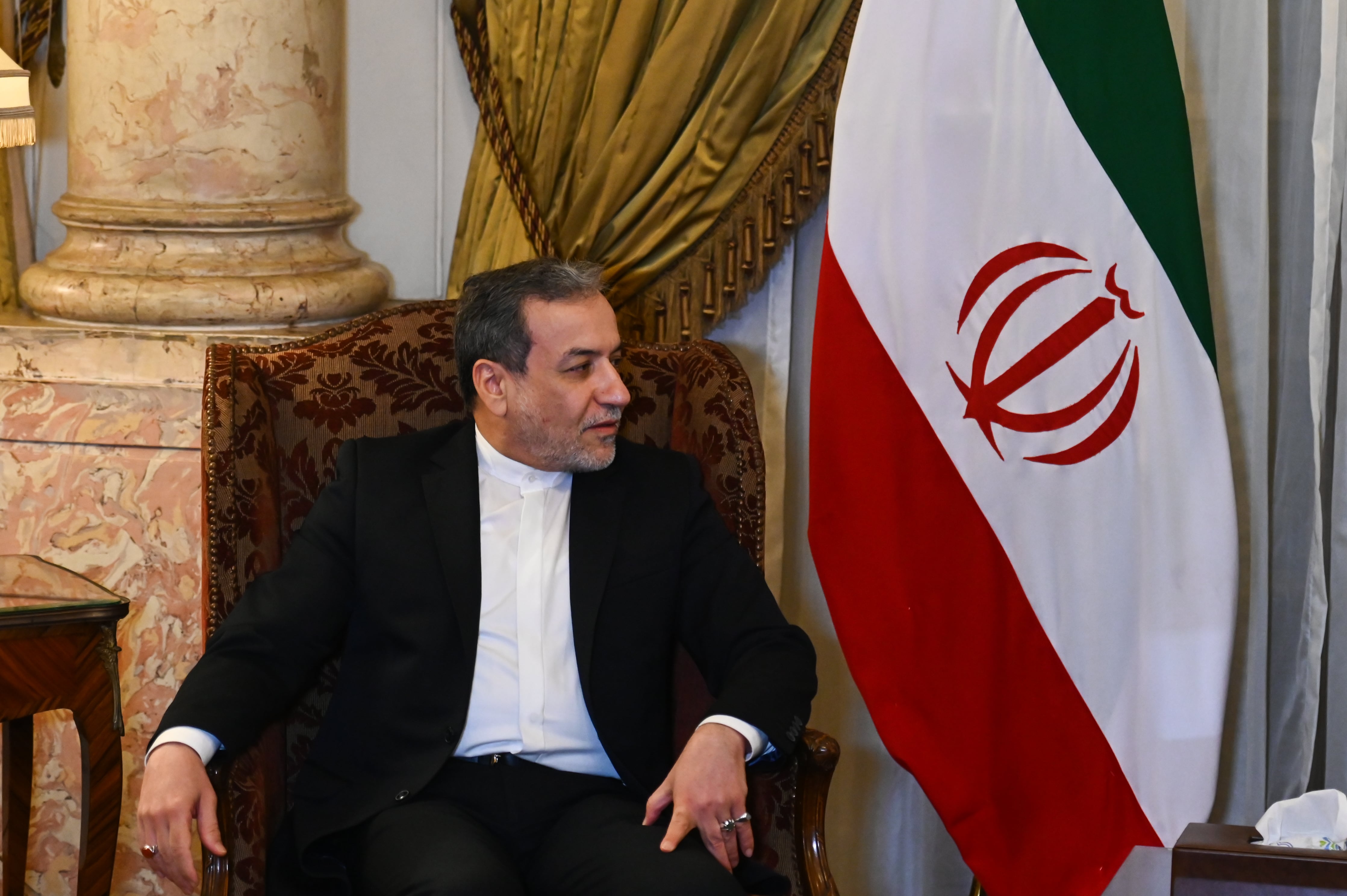 Iranian Foreign Minister Abbas Araghchi. (Photo by Sayed Hassan/Getty Images)