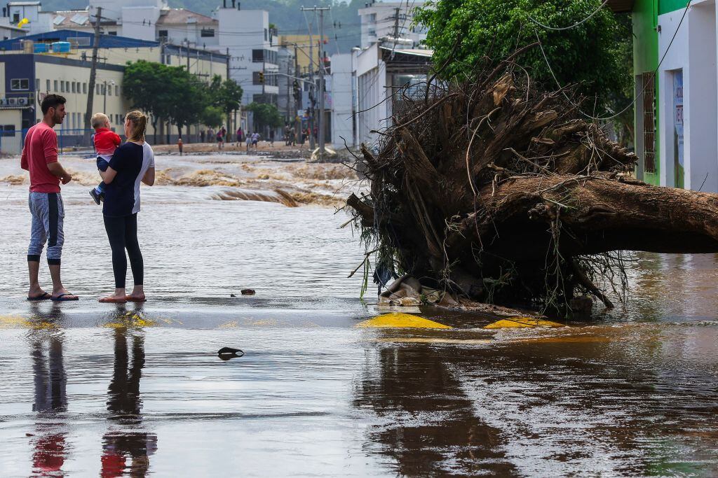 Fuertes lluvias en Brasil. Foto: Getty Images.