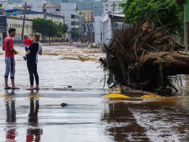 Fuertes lluvias en Brasil. Foto: Getty Images.