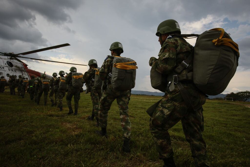 Militares Colombia, fuerza aérea. (Photo by Juancho Torres/Anadolu Agency via Getty Images)