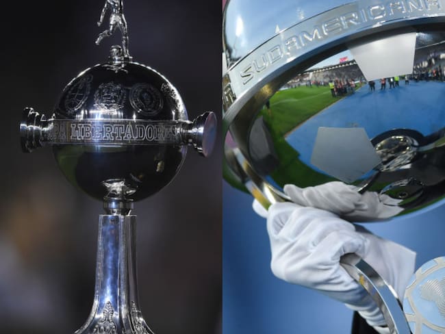 Trofeos Copa Libertadores y Sudamericana. Foto: Getty Images