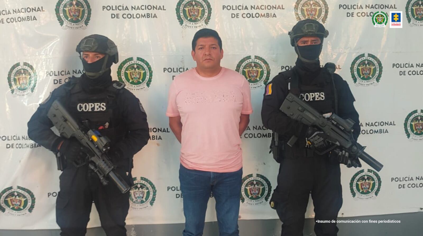 Envían a la cárcel a jefe de banda criminal que despojaba tierras en el norte de Colombia. Foto: Fiscalía.