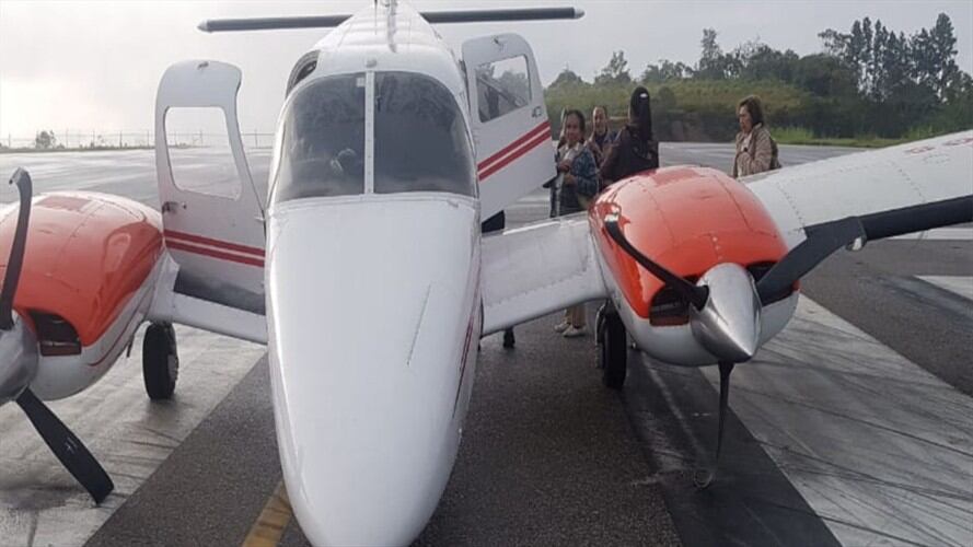No se reportan heridos en el incidente con la avioneta.. Foto: