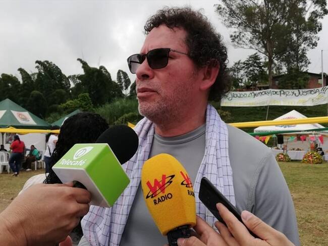 No vamos a renegociar el Acuerdo de paz: Pastor Alape en su visita a Riosucio, Caldas. Foto: Adrián Rodríguez